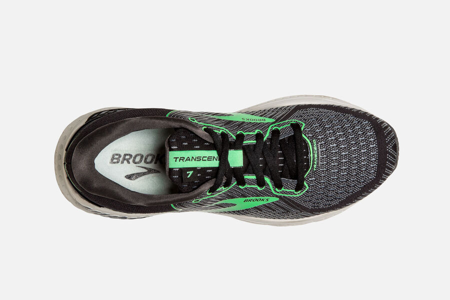 Brooks Transcend 7 Road Running Shoes - Womens - Black/Green - AR2460175